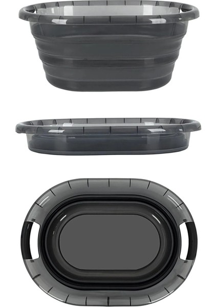 2'li Set Katlanabilir Çamaşır Sepeti Katlanabilir Akordiyon Su Kovası Temizlik Seti - Platin Serisi fiyatları