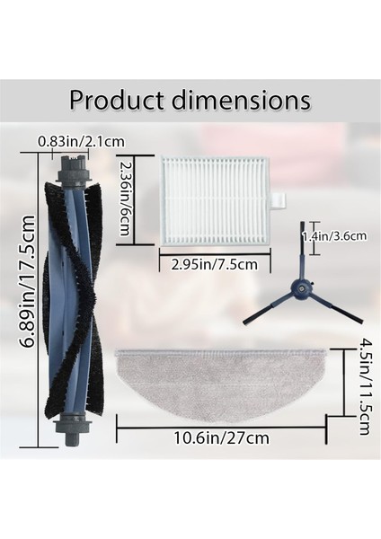 Eufy G50 HIBRID/L60 HIBRID/L60 Hibrid Ses Robot Robot Vakum Süpürge Ana Fırçaları, Yan Fırçalar, Filtreler, Mop Pad Için Aksesuarlar (Yurt Dışından) fırsatları