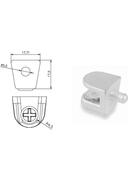 10 Adet Raf Pimi Vidasız 8 mm (8-2129-10) fiyatları