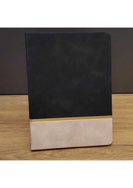 Siyah Çizgili Deri Defter