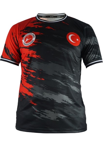 TX8592 Kick Boks Tişört Kickboks Baskılı Tişört