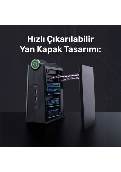 Momentum DS-R5.66H009 Ryzen5 6600H 16GB 1TBSSD+1TBSSD FreeDOS Mini PC fırsatları