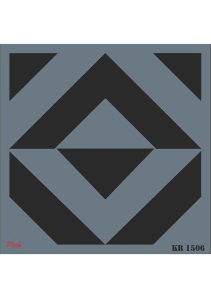 Rich Kr 1506 Fayans Stencil 30X30 cm