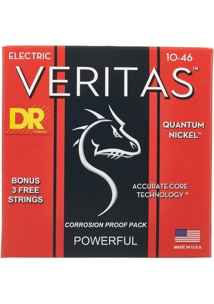 Vte-10 Veritas Elektro Gitar Teli (Medium 10-46)