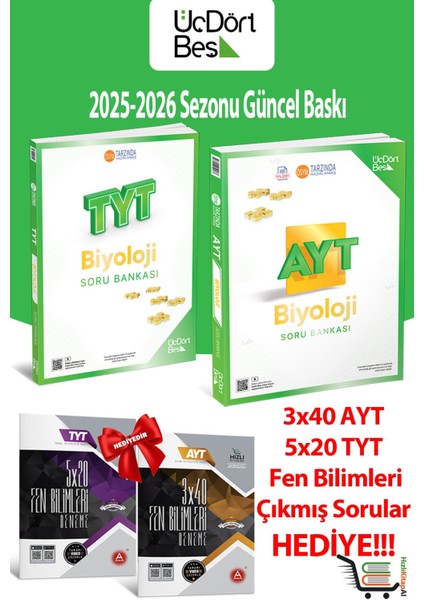-TYT Ayt Biyoloji 2026 Model Soru Bankası Seti Hediyeli! fiyatları