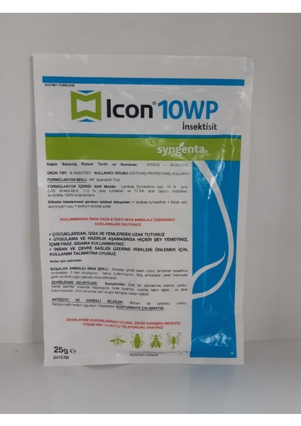 Icon 10 Wp Akrep,hamamböceği,karasinek Haşere Ilacı 25GR