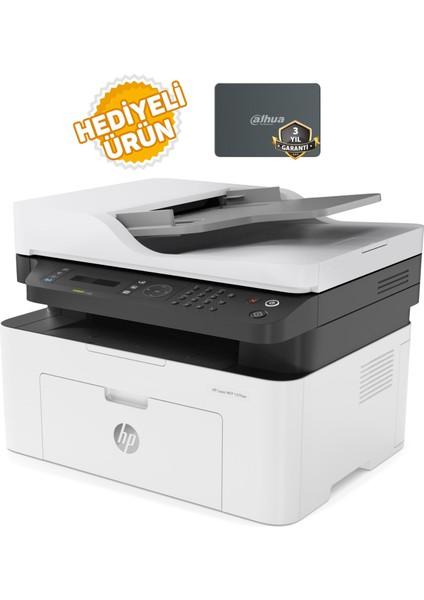 Laser M137FNW 4ZB84A Wi-Fi + Fotokopi + Tarayıcı + Faks Mono Çok Fonksiyonlu Lazer Yazıcı SSD Hediyeli