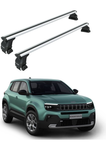 Jeep Avenger 2022-2025 Oluksuz Üst Tavan Portbagaj Taşıyıcı Ara Atkısı Toros Serisi Pro 4 Gri