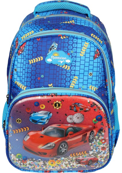 Kabartmalı Araba Figürlü Pullu 3'Lü İlkokul Çantası Beslenme Kalemlik Seti 1370 modelleri