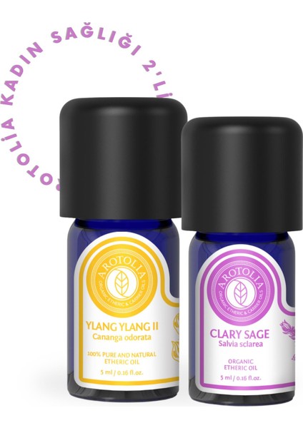 Kadın Sağlığı 2'li Set (Ylang Ylang & Misk Adaçayı Uçucu Yağ)