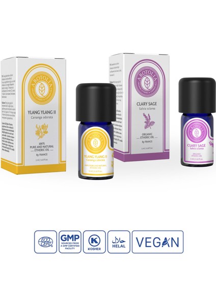Kadın Sağlığı 2'li Set (Ylang Ylang & Misk Adaçayı Uçucu Yağ) fiyatları