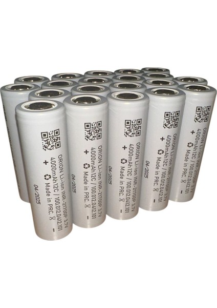 21700 3.7V 4000 Mah 12C Li-Ion Pil - 20 Adet
