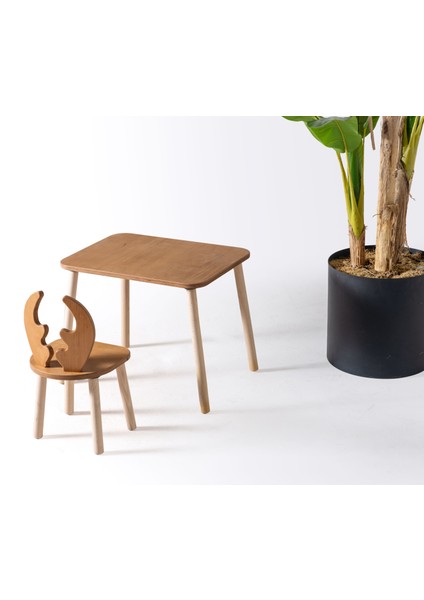 Montessori Çocuk Çalışma Masası 2 Deer Sandalye Kontra fiyatları