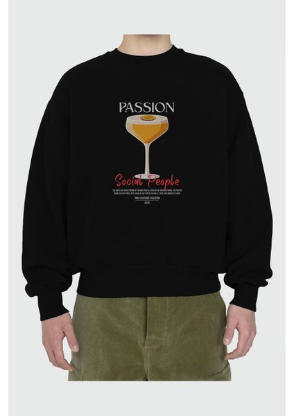 Passion Ön Baskılı Oversize Sweatshirt Erkek Kadın Unisex fiyatları