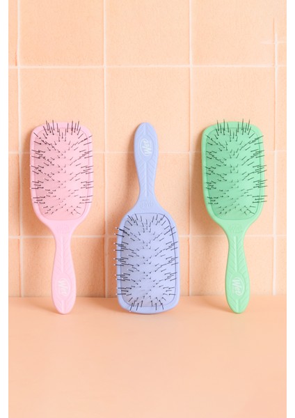 Go Green Paddle Detangler Kalın Telli Saçlar Için Geniş Saç Fırçası Lila indirimleri