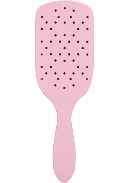 Go Green Paddle Detangler Kalın Telli Saçlar Için Geniş Saç Fırçası Pembe