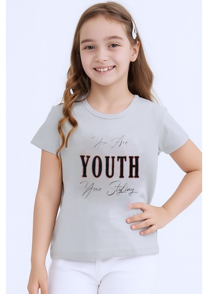 Kız Çocuk Tshirt Youth Baskılı Bisiklet Yaka C39 fiyatları
