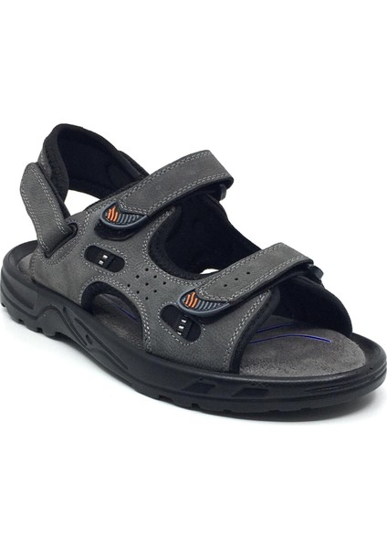 Coppo %100 Nubuk Deri Ortopedik Yazlık Rahat Erkek Ayarlanabilir Büyük Numara Sandalet Terlik Yeni Sezon 40-47