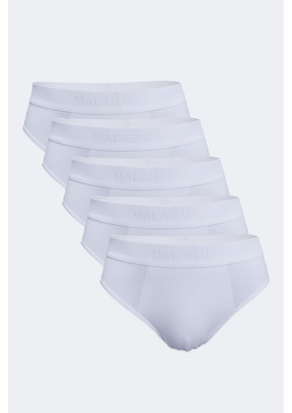 Erkek Beyaz 5 Li Paket Modal Slip Külot 5M080
