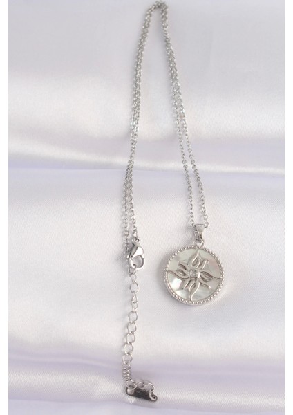 Bfs 316L Çelik Zincir Gümüş Renk Oval Tasarımlı Güneş Kolye fiyatları