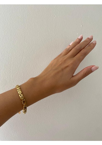 Çelik Kral Model Gold Bileklik indirimleri