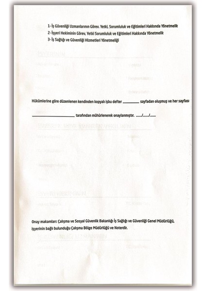 12 Adet Iş Sağlığı ve Iş Güvenliği Kurul Karar Defteri fiyatları