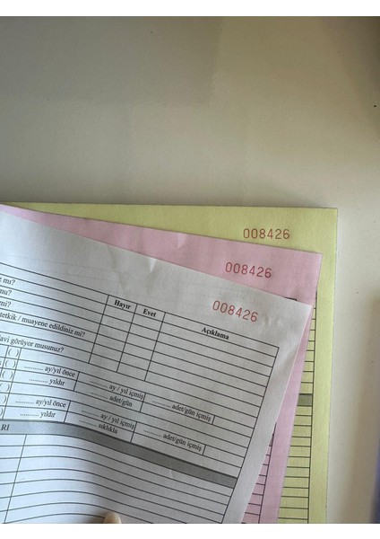 3 Adet Düvenci Işe Giriş Periyodik Muayene Formu ( Ek 2 Sağlık Raporu) indirimleri