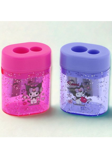 Kuromi Çift Bıçaklı Hazneli Kalemtıraş 1 adet Yeni Sezon