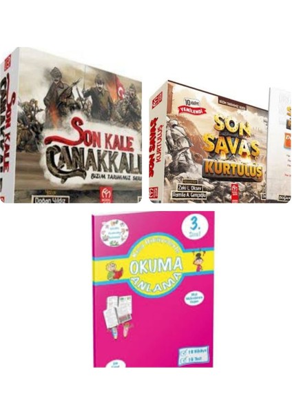 3. ve 4.sınıflar Için Son Kale Çanakkale ve Son Savaş Kurtuluş Hikaye Serisi ve Okuma Anlama