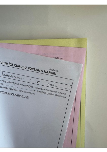 2 Adet Iş Sağlığı ve Iş Güvenliği Kurul Karar Defteri indirimleri