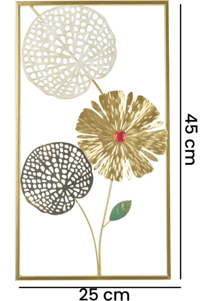 Deco Gardenya Metal Tablo - Renkli - 45X25 cm fırsatları