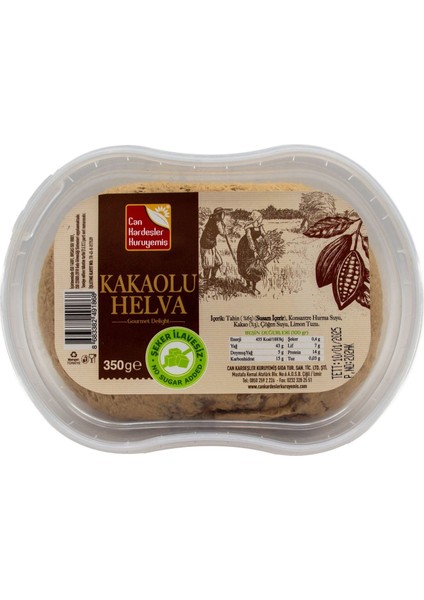 Kakaolu Helva Şekersiz 350 gr