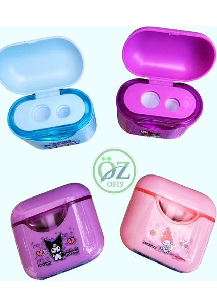 Kuromi My Melody Cinnamoroll Çift Bıçaklı Pods Kalemtıraş 1 Adet