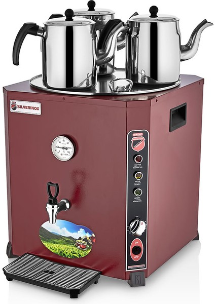 Jumbo Çay Makinesi Kırmızı 36 Litre