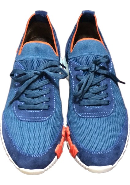 Triko H Taban Ortopedik Yazlık Mavi Spor Yürüyüş Ayakkabı indirimleri