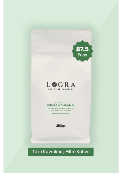 Ethiopia Kenean Dukamo Filtre Kahve 250 gr