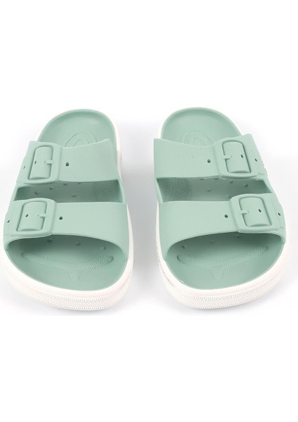 Rocksy-F Pastelgreen/white Çocuk Terlik