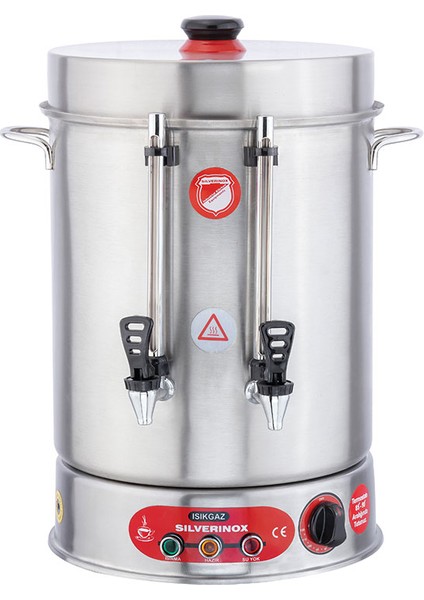 Ses Ikazlı Metal Musluklu Çay Makinesi 250 Bardak