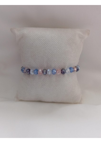 Is Berceste Kadın Frenkli Boncuklu Renkli Esneyen Bileklik