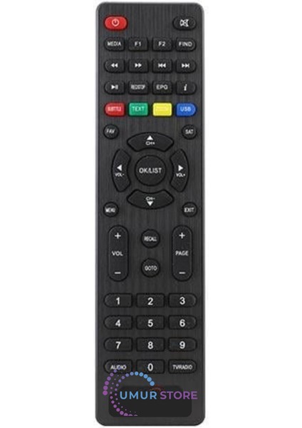 Ip Plus Hd Uydu Alıcı Kumandası