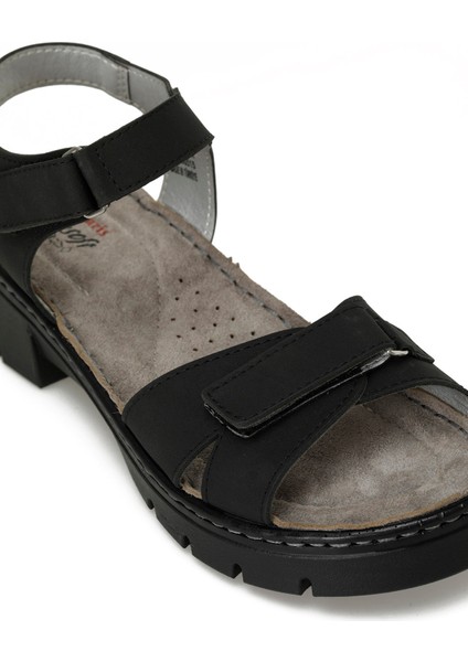 166292.Z5FX Siyah Kadın Comfort Sandalet