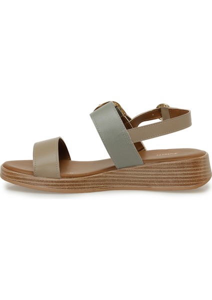 325067.Z 5FX Olive Kadın Dolgu Topuk Sandalet modelleri