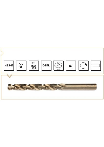 M.t.e Hsse Dın 338 Rn Altın Seri Mtk 8.0 mm