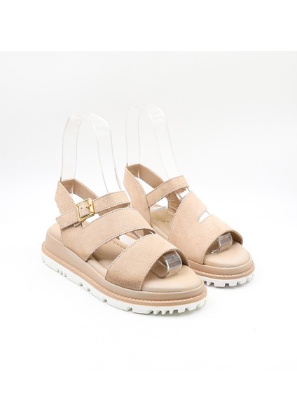 Kadın Hakiki Deri Süet Günlük Sandalet VN470015Y fiyatları
