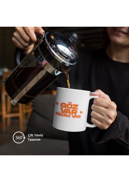 Göz Var Nizam Var Yazılı, Porselen Bardak, Kulplu Bardak, Tabloe 300CC fırsatları