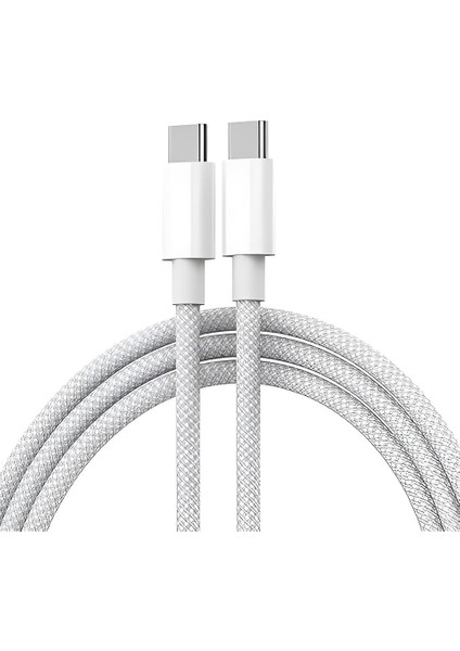 Usb-C To Usb-C 1 Metre Kablo 60W Güç / Pps 2.0 Super Hızlı Şarj / 480 Mbps Data Aktarım Hızı Type-C Ekstra Dayanıklı Hasır indirimleri