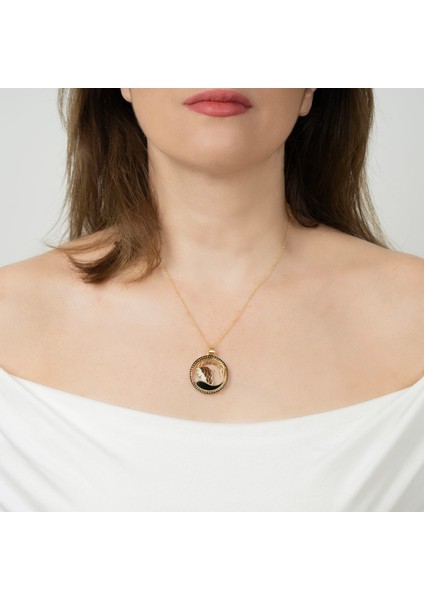 Mineli Oğlak Burcu Altın Kaplama Kolye fiyatları