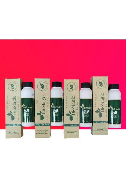 Bio Magic Amonyaksız Saç Boyası 8.11 Yoğun Küllü Açık Kumral x 4 Adet & 30 Vol. Oksidan 4 Adt modelleri