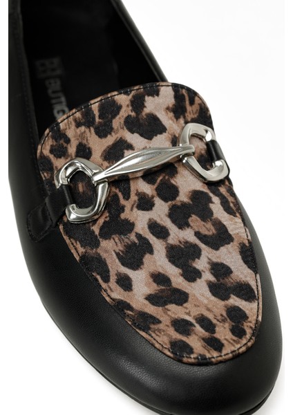 25K-2018 5pr Leopar Kadın Loafer