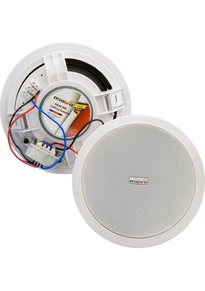 Osawa OSW-618 16 cm Trafolu Alçıpan Hoparlör Ama Tavan Okul Mağza Konferans Salonu Hoparlörü